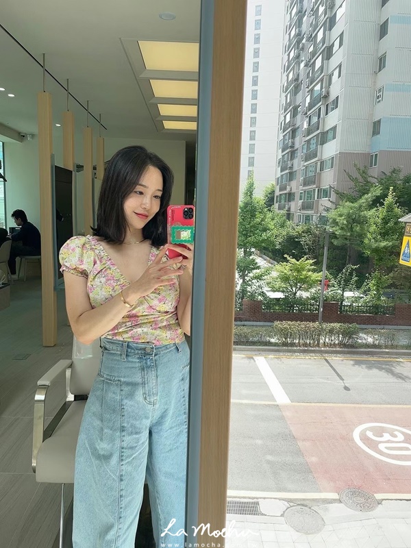 兩款花色寬領上衣
